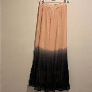 (Pre-Loved) Mark. Lt. Pink/Navy Ombre’ Maxi Skirt